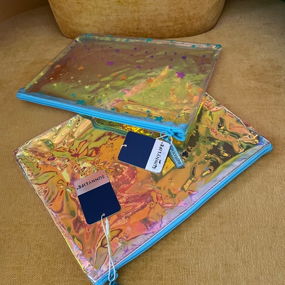 Set of 2 Sunny Life See Thru Pouch with Zipper - Picture 2 of 3